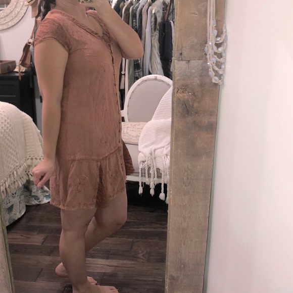 RAINFOREST café large vintage embroidered dress - Picture 2 of 7